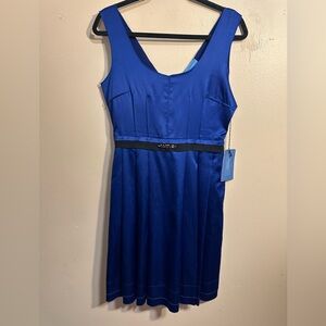 Simply Vera Vera Wang Royal Blue Midi Fit & Flare Dress